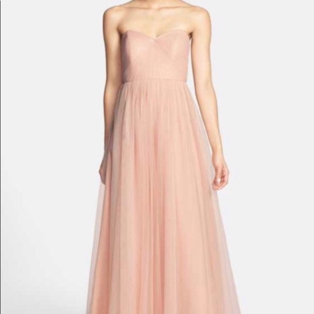 Jenny Yoo Blush Bridesmaid Dress